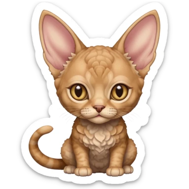 devon rex cat sticker
