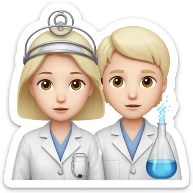 Technicians with Semi-Visual Faces sticker