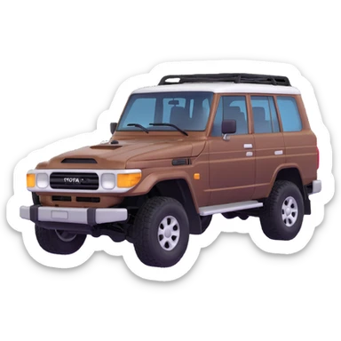 Toyota Land Cruiser 1980s sticker
