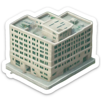 Hôpital/Hospital/Emergency/Medical building Attack On Titan  sticker