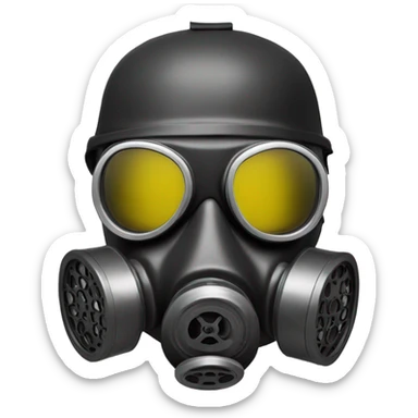 gas mask sticker