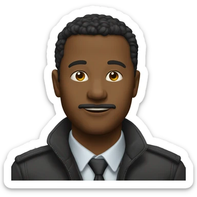 Черная такса лохматая  sticker