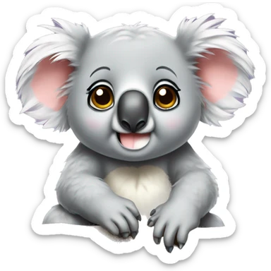 Koala looking cute sticker