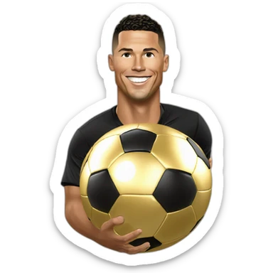 Ronaldo gagne le ballon d'or sticker