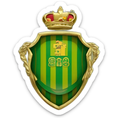 escudo real betis balompie de oro sticker