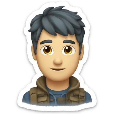 Blauer Haken  sticker