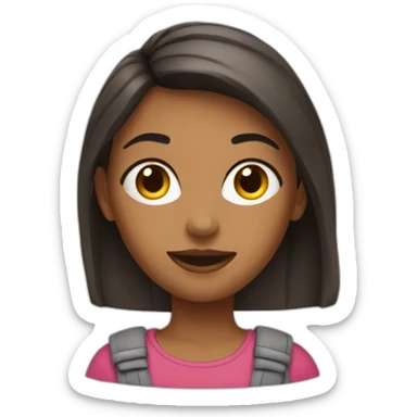 A cité girl sticker