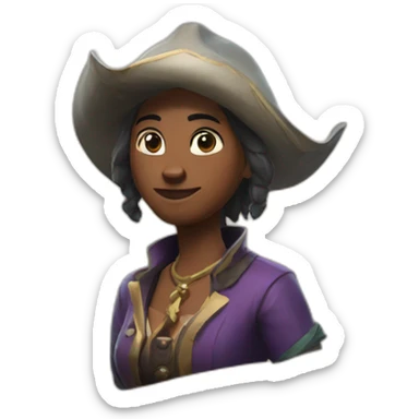 larinna from sea of thieves sticker