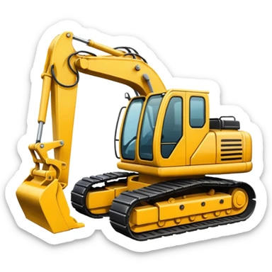 excavator sticker