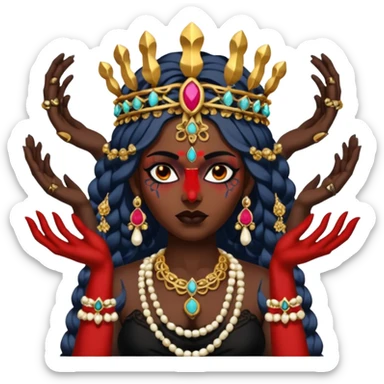 Hindu deity Kali Maa emoji sticker