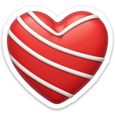 heart wrapped candy sweet colourful stripes sticker