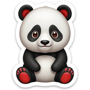 Panda vermelho sticker