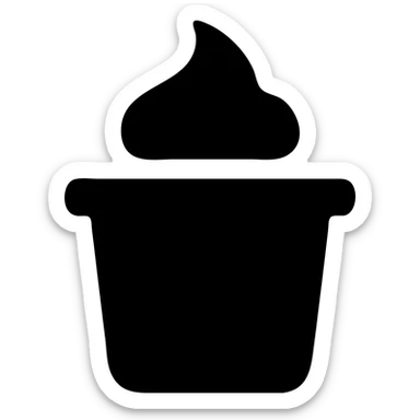 A sauce in a fast food packaging sticker