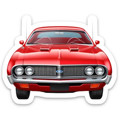 red ford torine from starsky and hutch with flashing light on top sticker