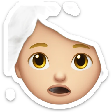 Donald Trump crying as a baby sticker