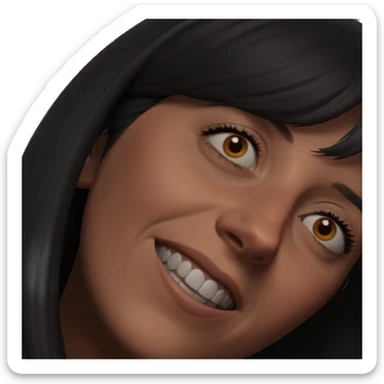 girl gazing into distance sticker