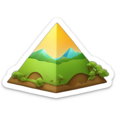 pyramide with environnement sticker