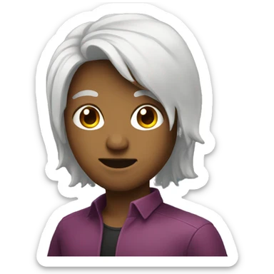 Persona preocupada sticker