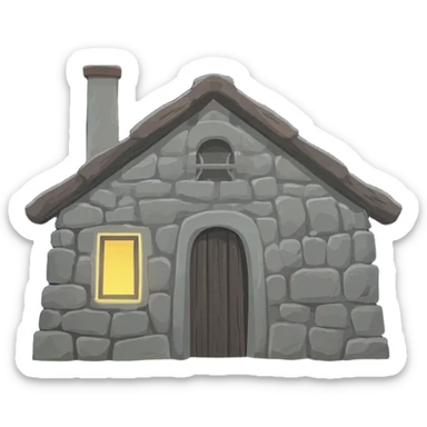 cave house sticker