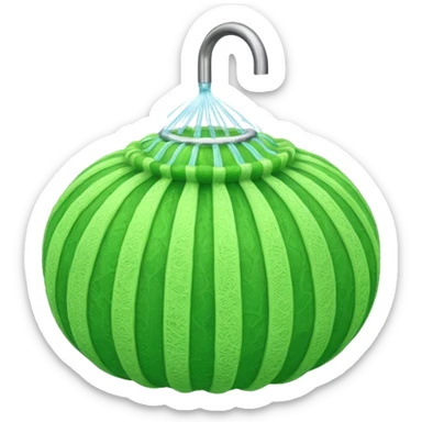 shower loofah sticker