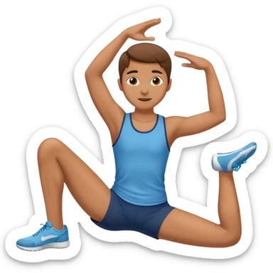 student touch toes sticker