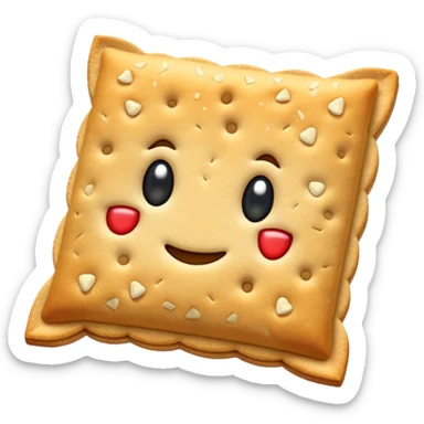 un tas de crackers carré aux graines sticker