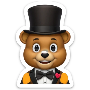 Freddy fazbear sticker