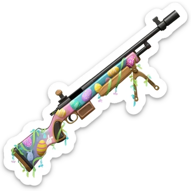 easter theme sniper rifle sticker