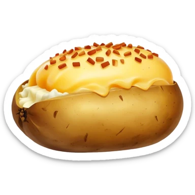 Baked potato sticker
