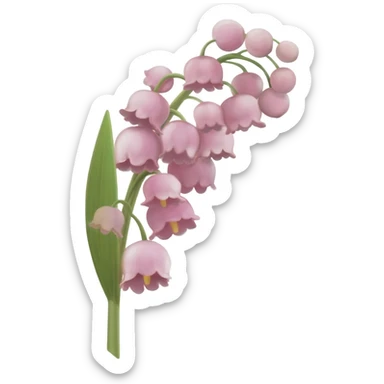 Lily of the valley sticker