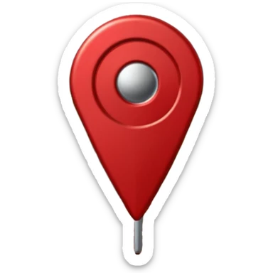 gps locater pin on west coast nz terrain map sticker