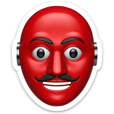 Money heist mask sticker