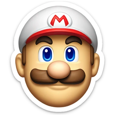 Super Mario Emoji pixelied sticker