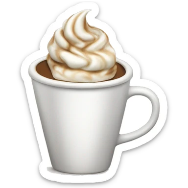 Coffee with whipped cream  sticker