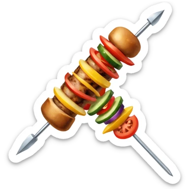 kebab skewer sticker