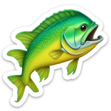mahi-mahi fish sticker