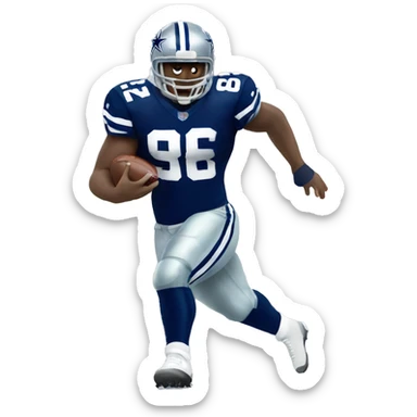 NFL football player, Dallas cowboys, tackle sticker