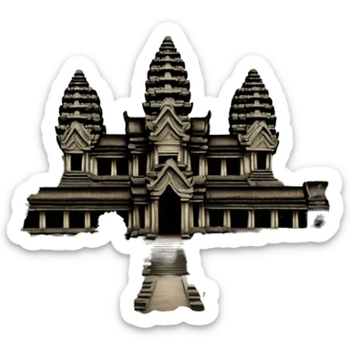 angkor wat temple sticker