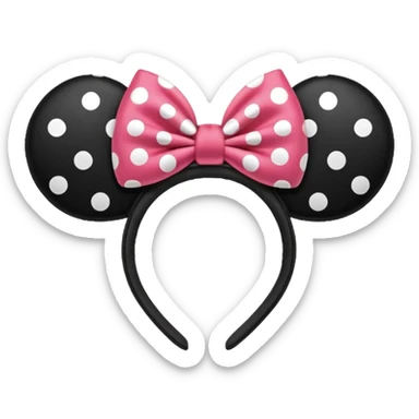 Minnie Mouse ears sticker
