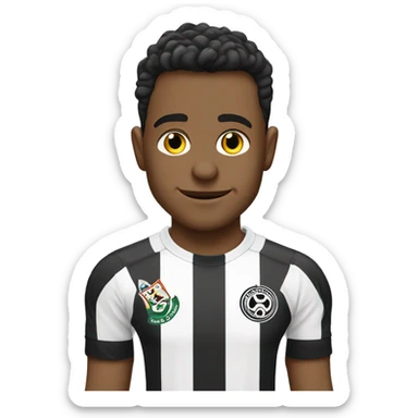 Homem usando Camisa do corinthians com nome luan atrás  sticker