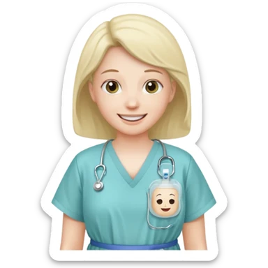 smiley with ostomy bag sticker