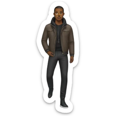 Fashion man in ny sticker