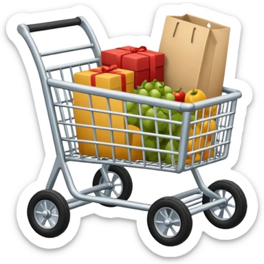 hazme un carrito de comrpas sticker