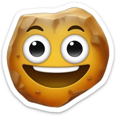 Amber rock Smiling Face With Heart-Shaped Eyes sticker