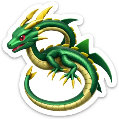 Mega rayuaza emoji sticker