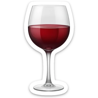 glass of wine  sticker