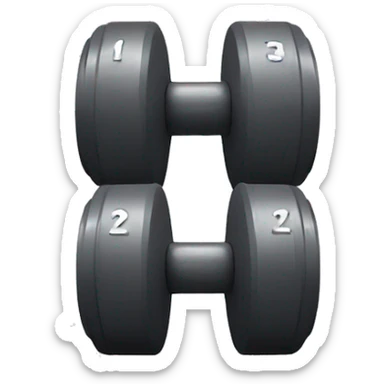 Dumbbell emoji sticker