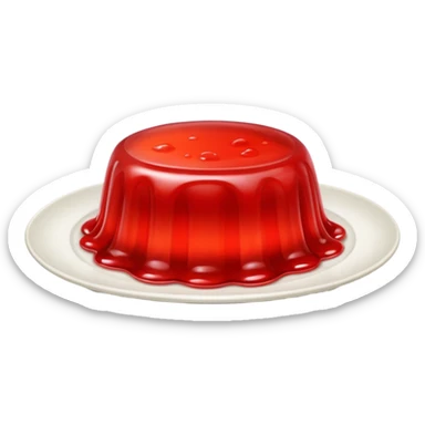 jelly on a plate sticker