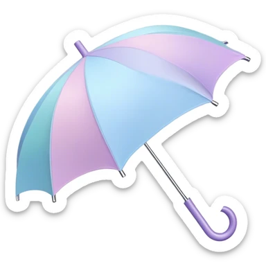 
pastel children's umbrella sticker