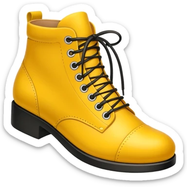 yellow shoe sticker